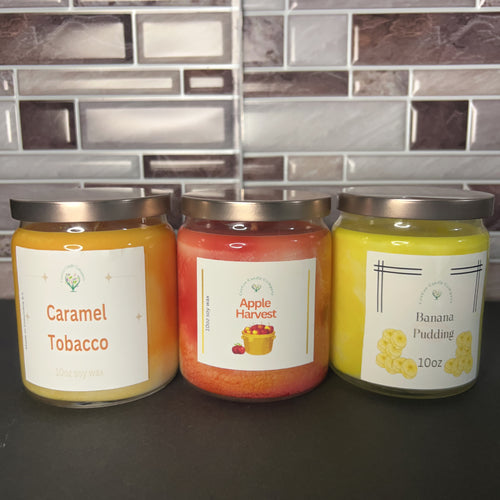 collection of fall candles
